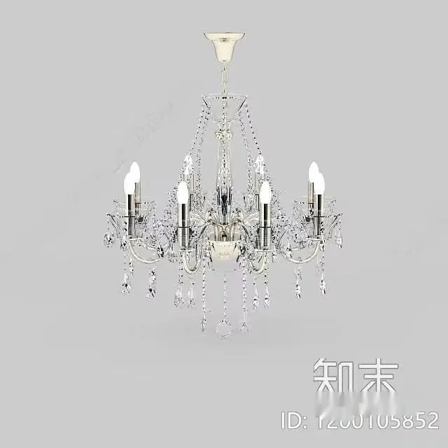 Gold Light Fixture 3D Model – 2958 – VRAY Render