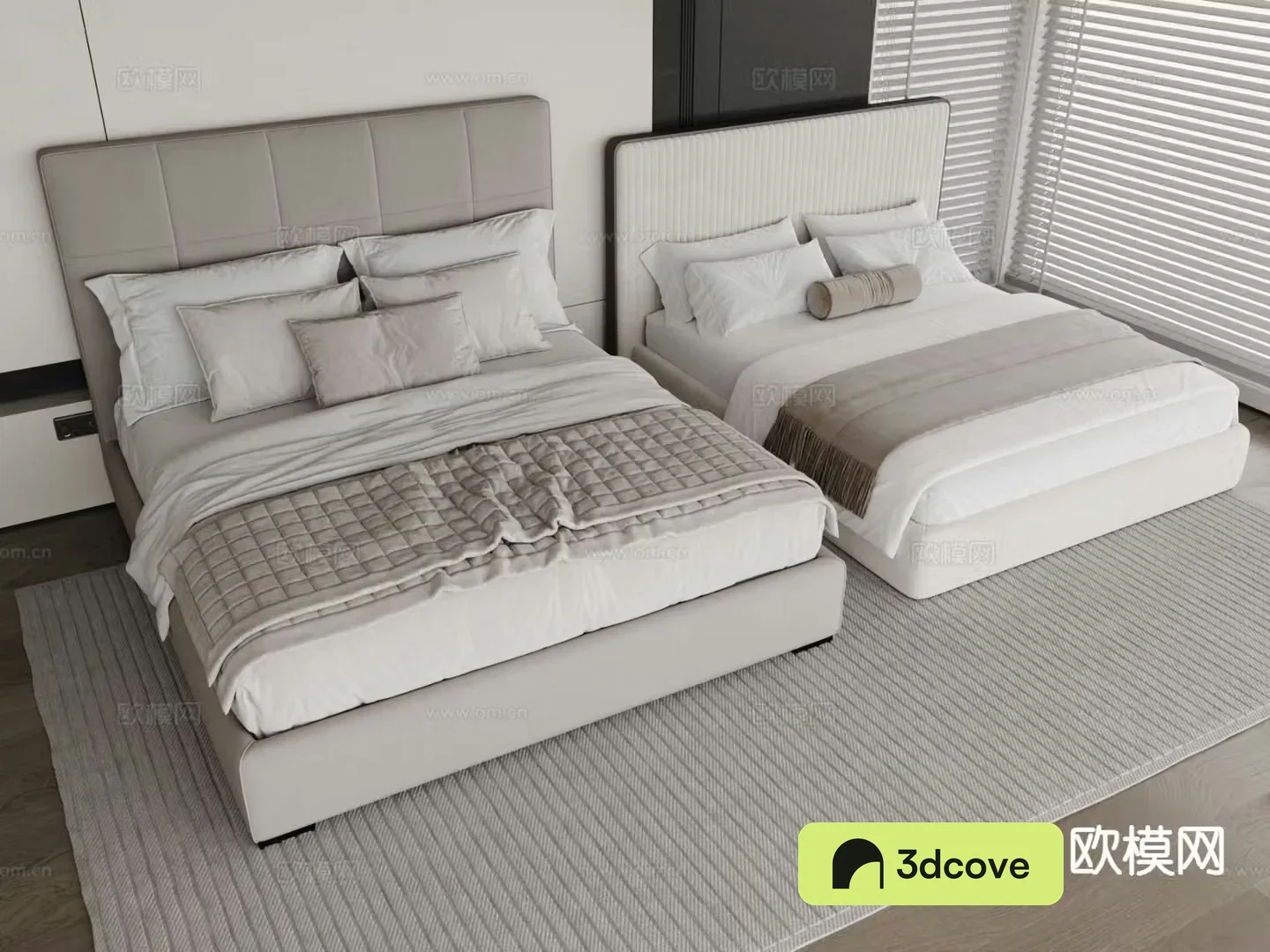 Modern double bed