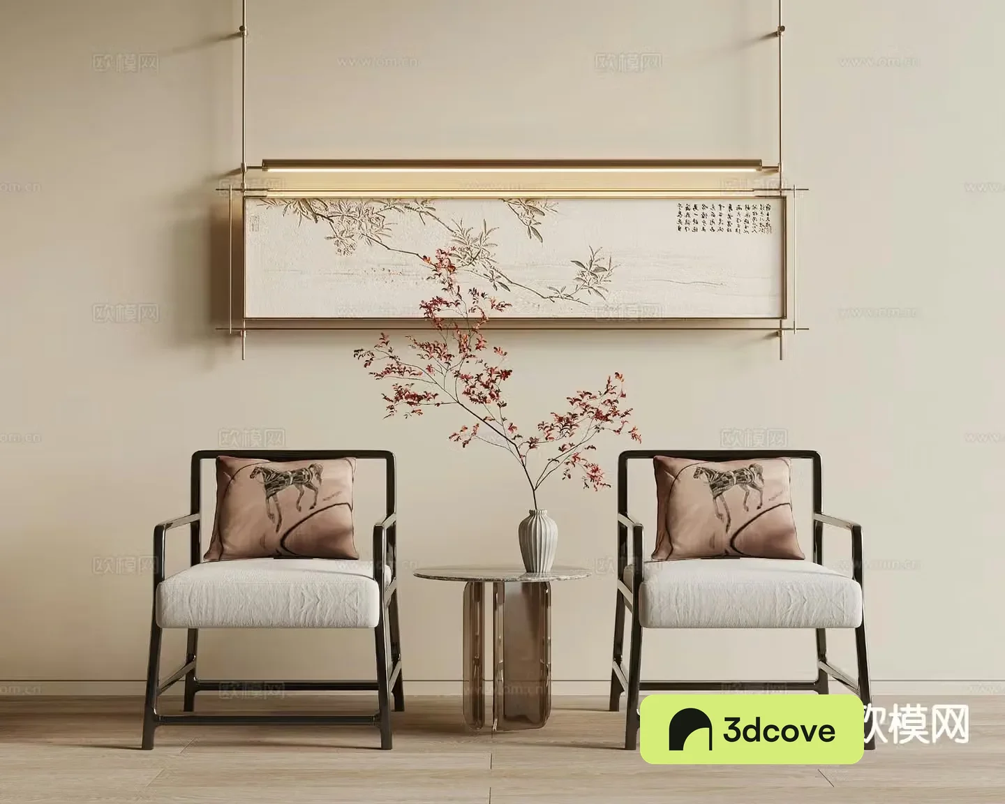 New Chinese style single chair Taishi chair