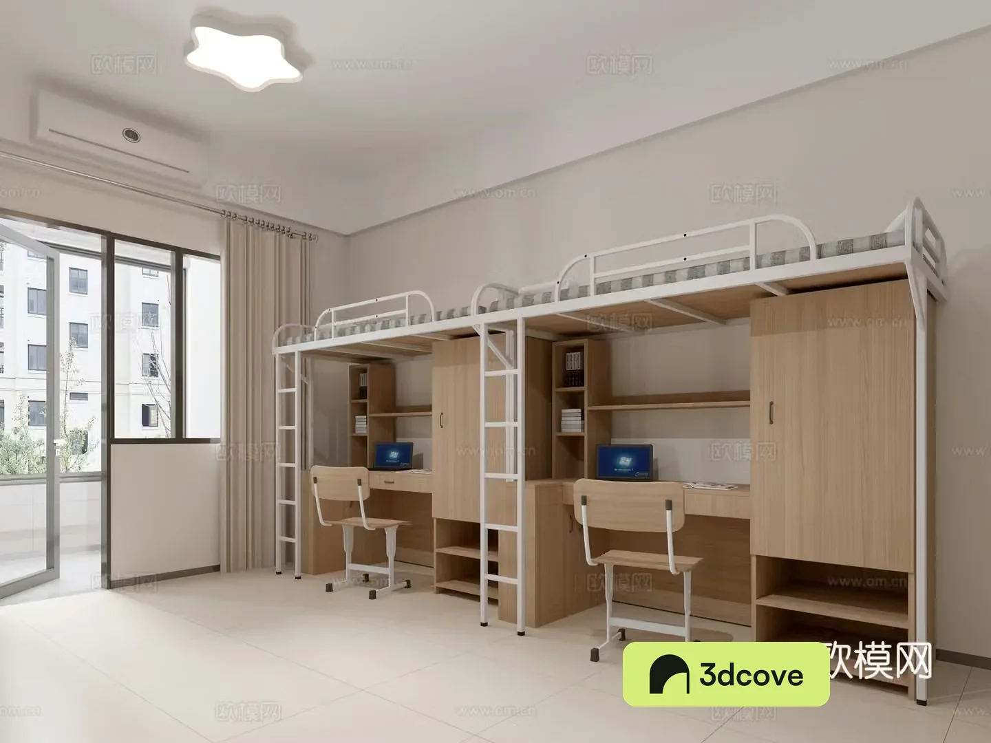Modern student dormitory staff dormitory university dormitory school dormitory