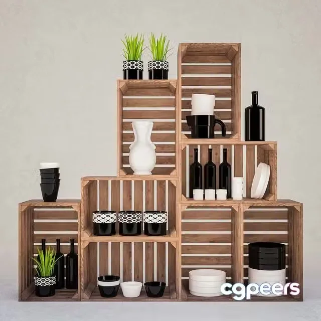 3ds Max Free – Decorative set with utensils