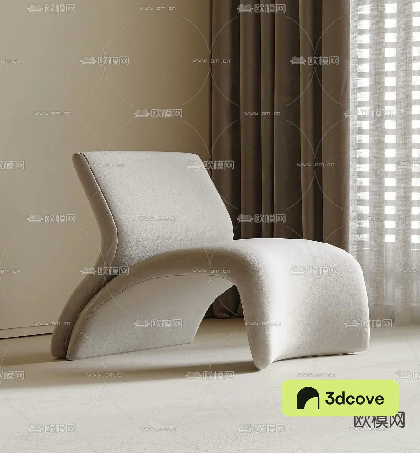 Curved chair leisure chair