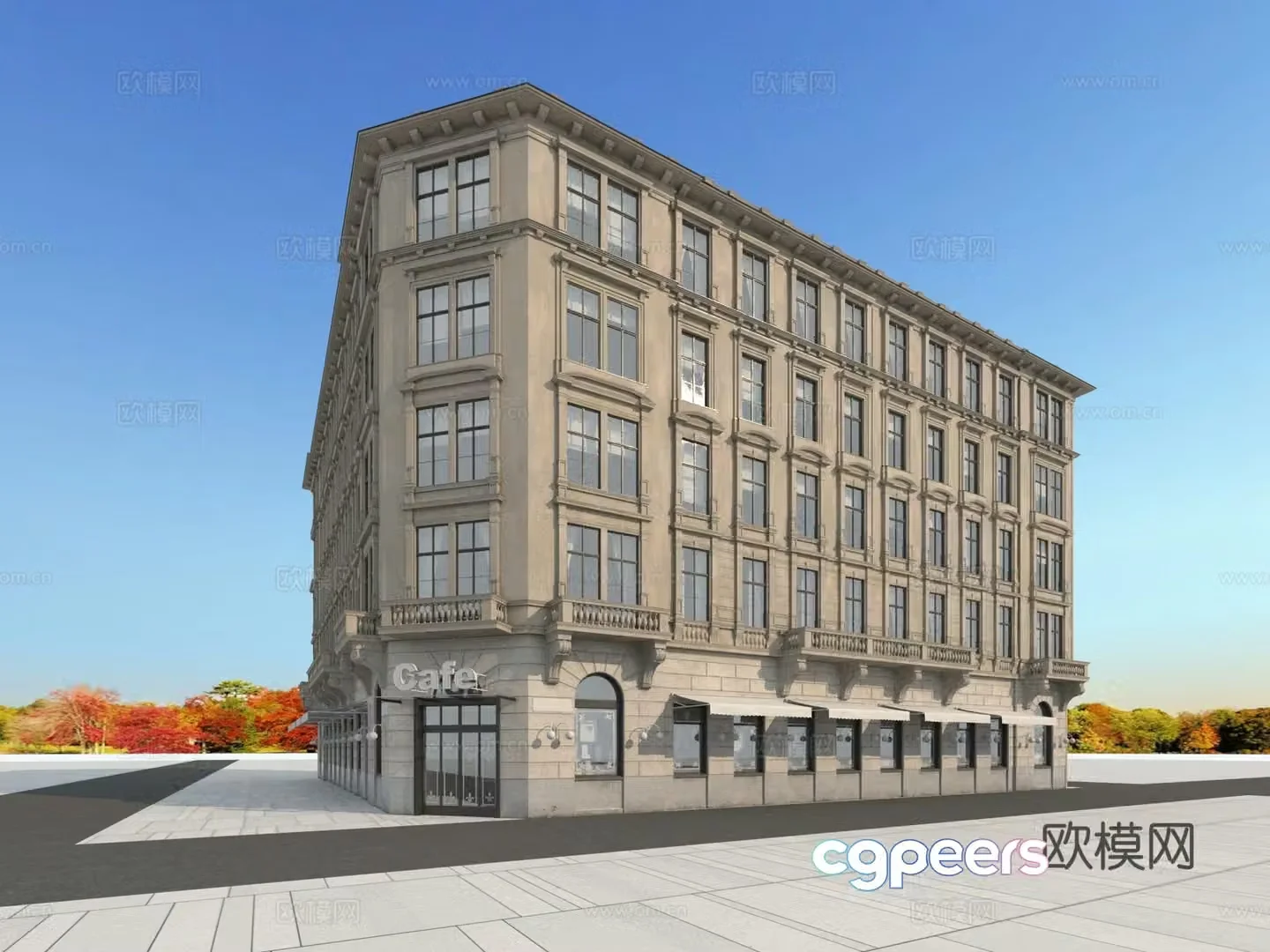 Building building exterior 3d model