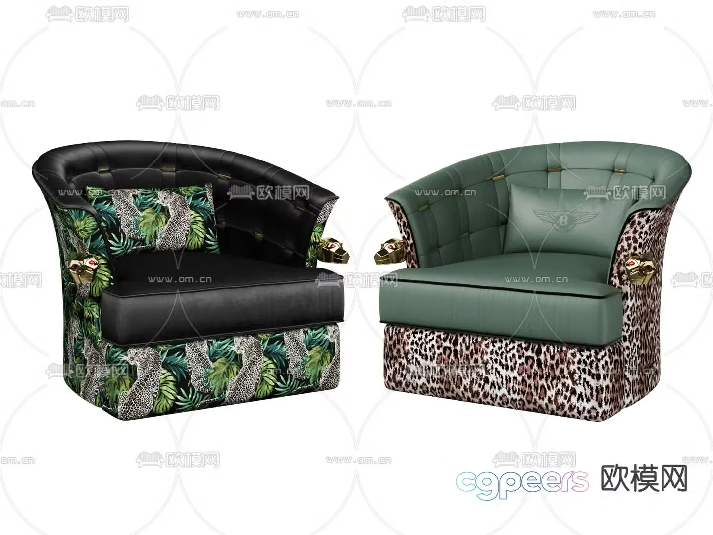Single sofa 3d model