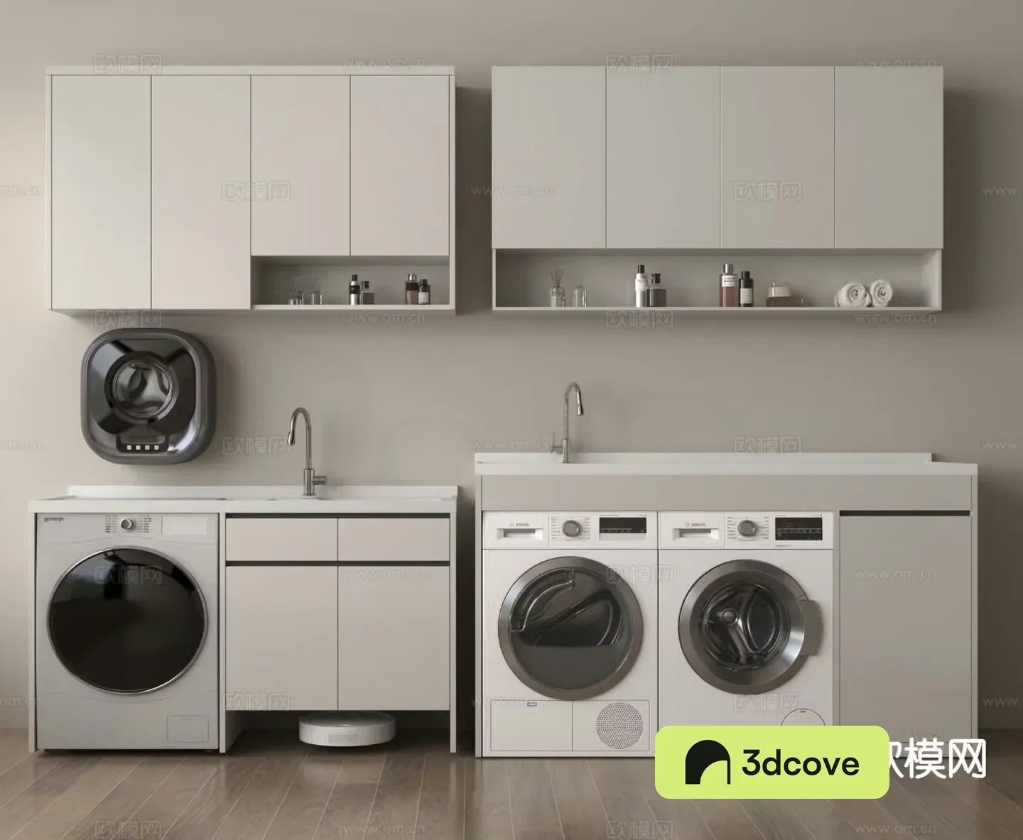 Washing machine cabinet washing machine and dryer all-in-one machine balcony cabinet