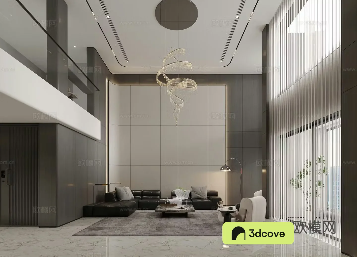 Modern Italian style empty villa