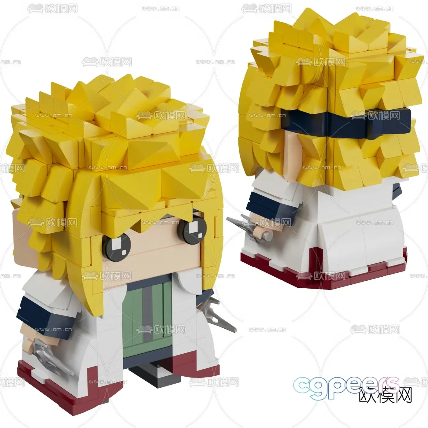 Modern Namikaze Minato toy 3d model