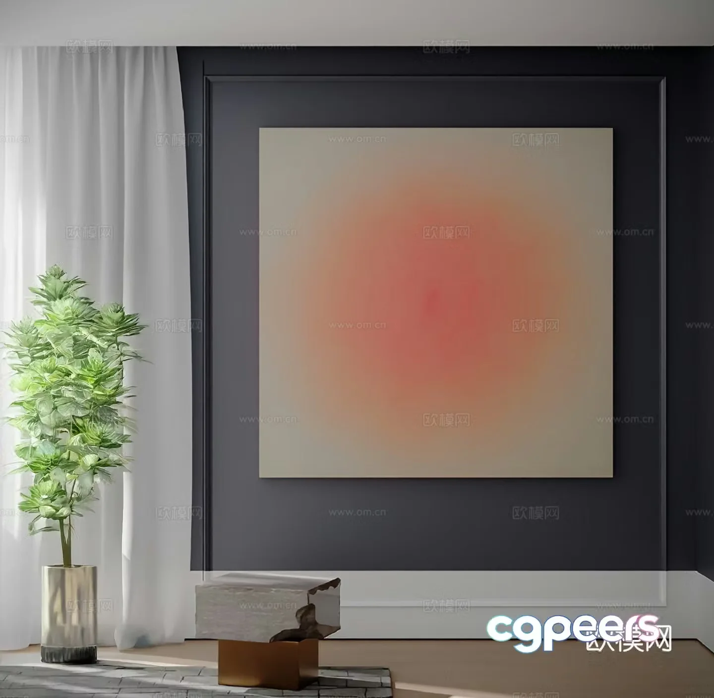 Italian minimalist hanging paintings oil paintings living room hanging paintings entrance hanging paintings study hanging paintings bedroom hanging paintings 3D model