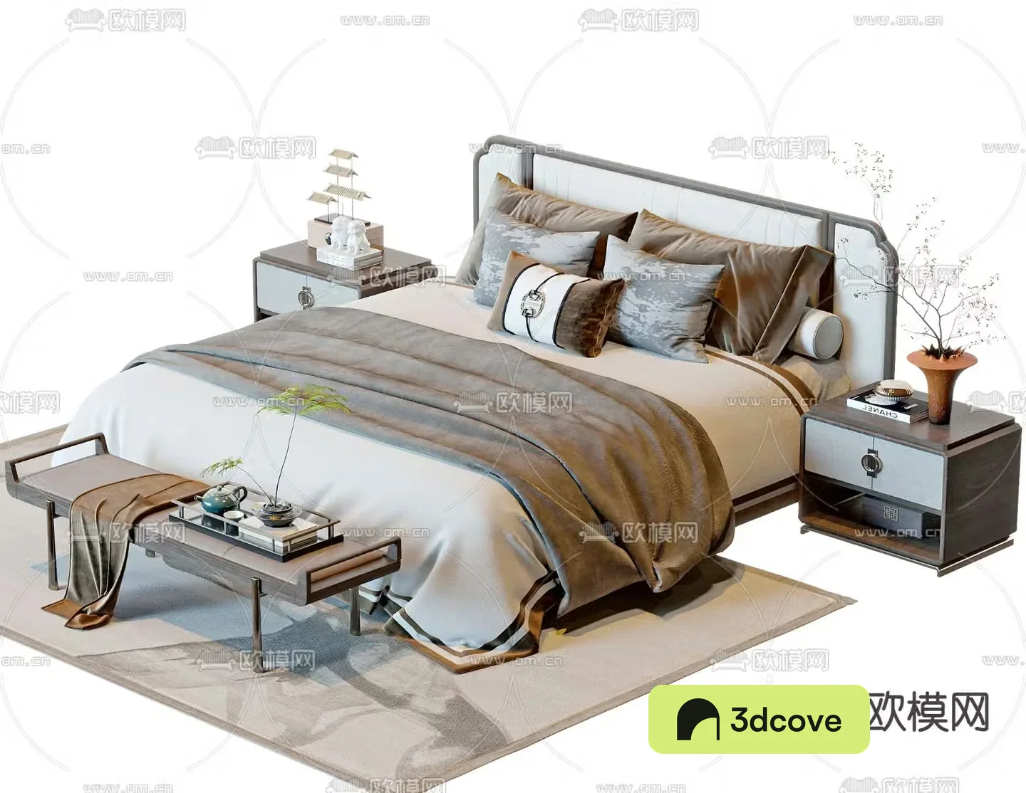New Chinese style double bed