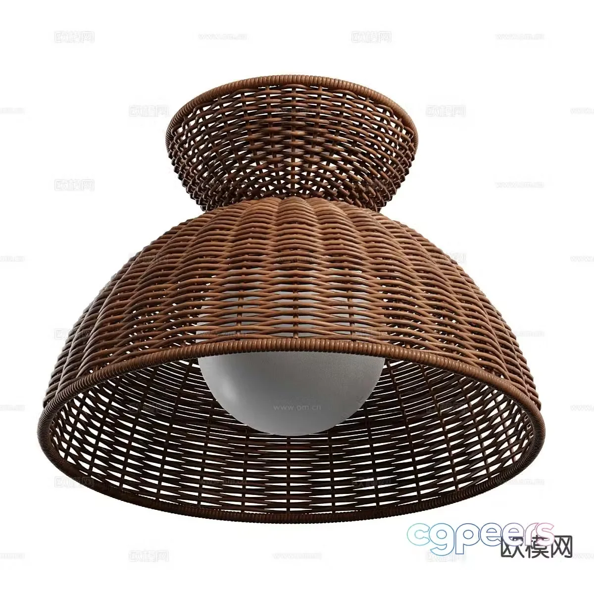 Wabi-sabi ceiling lamp bedroom lamp 3d model