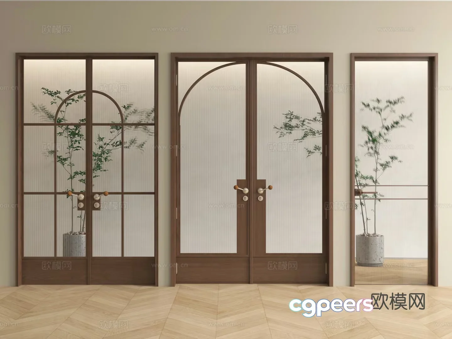Modern Interior Door Design 3D Model – 9426 – VRAY Render