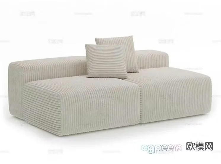 Double sofa 3d model