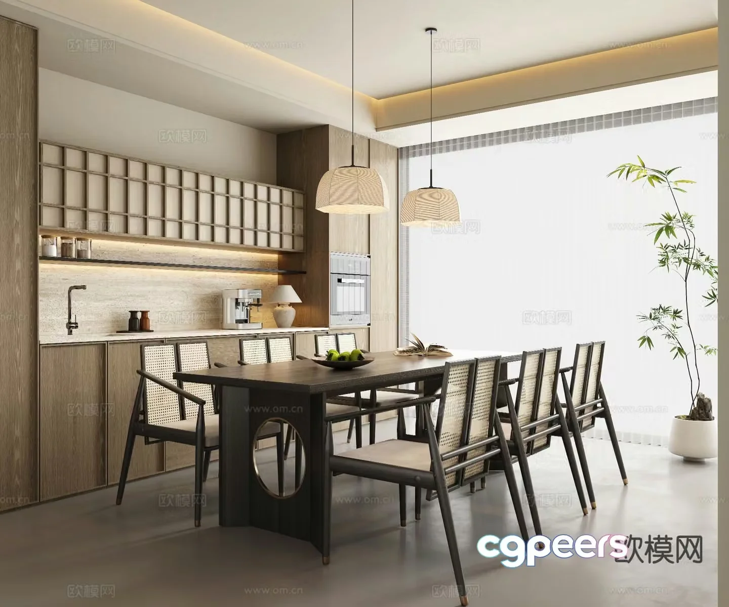 Wabi Sabi restaurant 3d model