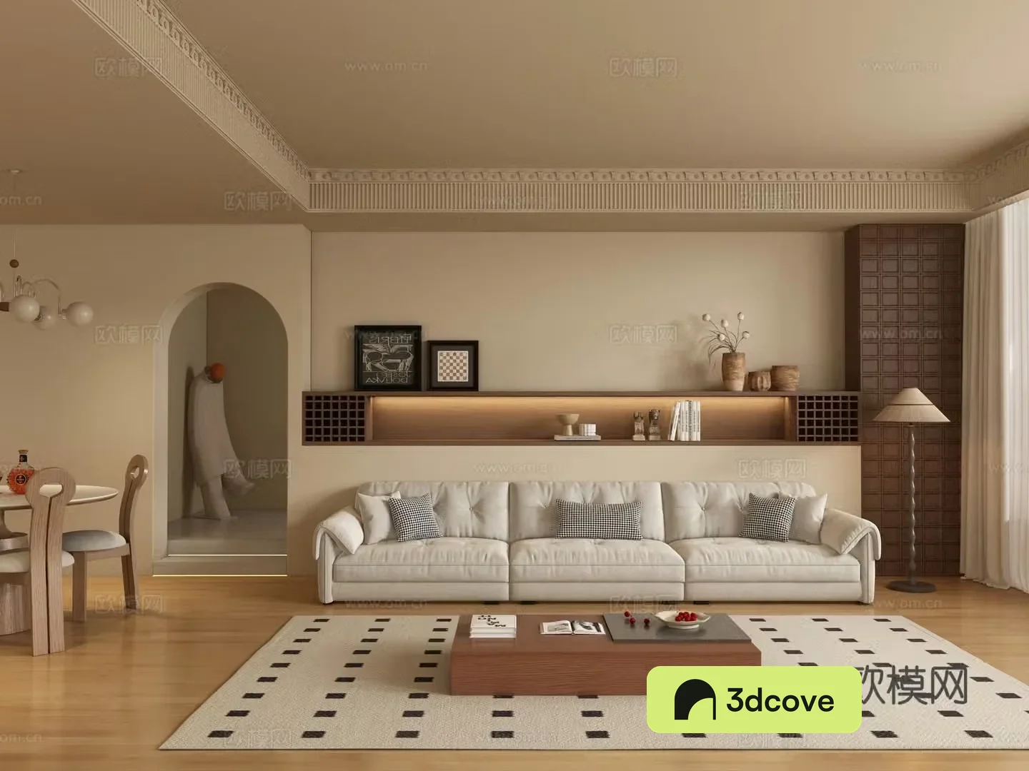 Medieval style living room