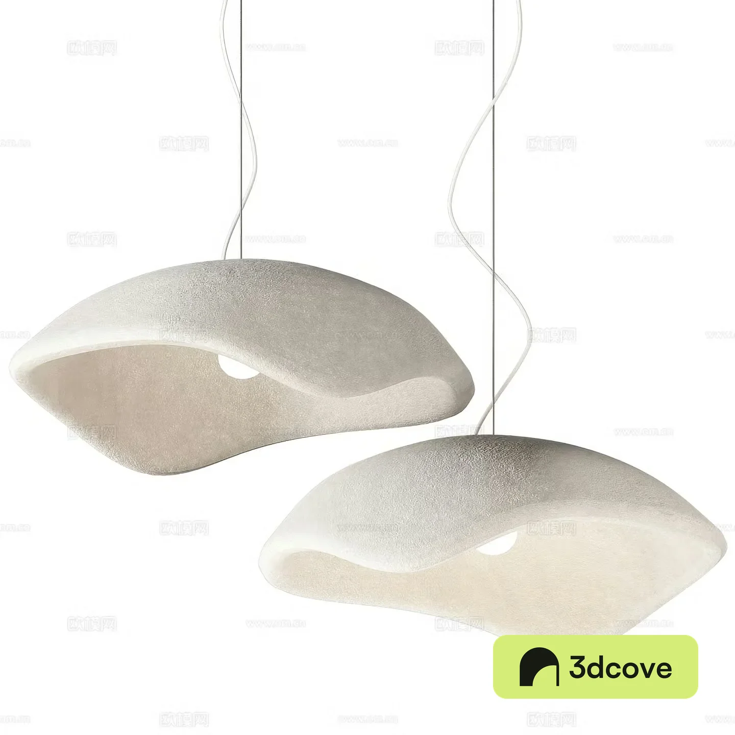 wabi-sabi lampshade chandelier