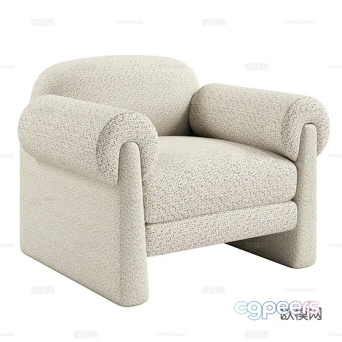 Modern single sofa 3d model