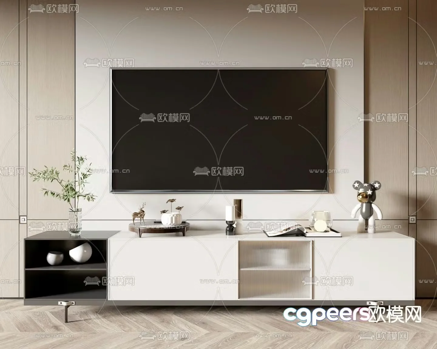 Modern TV cabinet 3d model