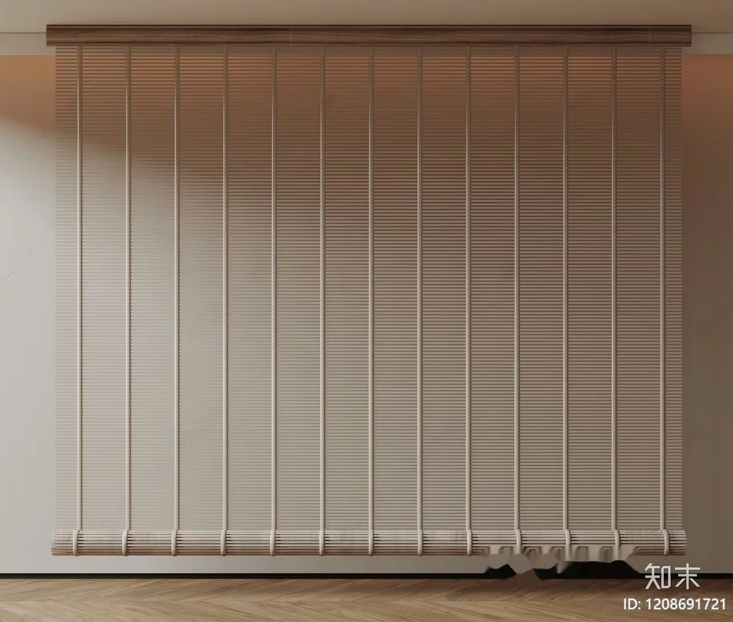 A Large Window With Blinds 3D Model – 7570 – VRAY Render