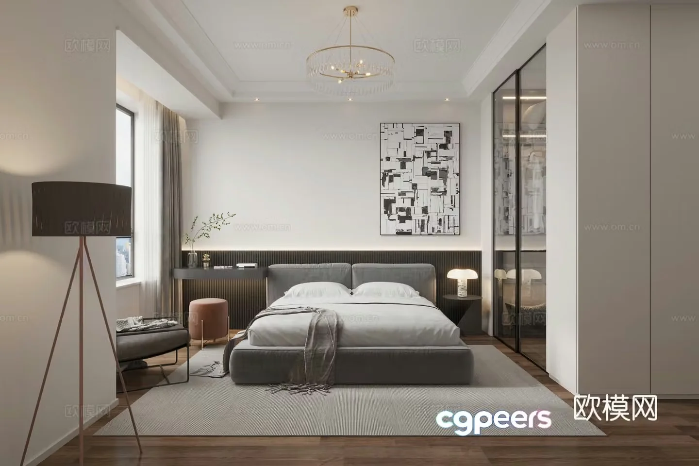 Modern bedroom 3d model