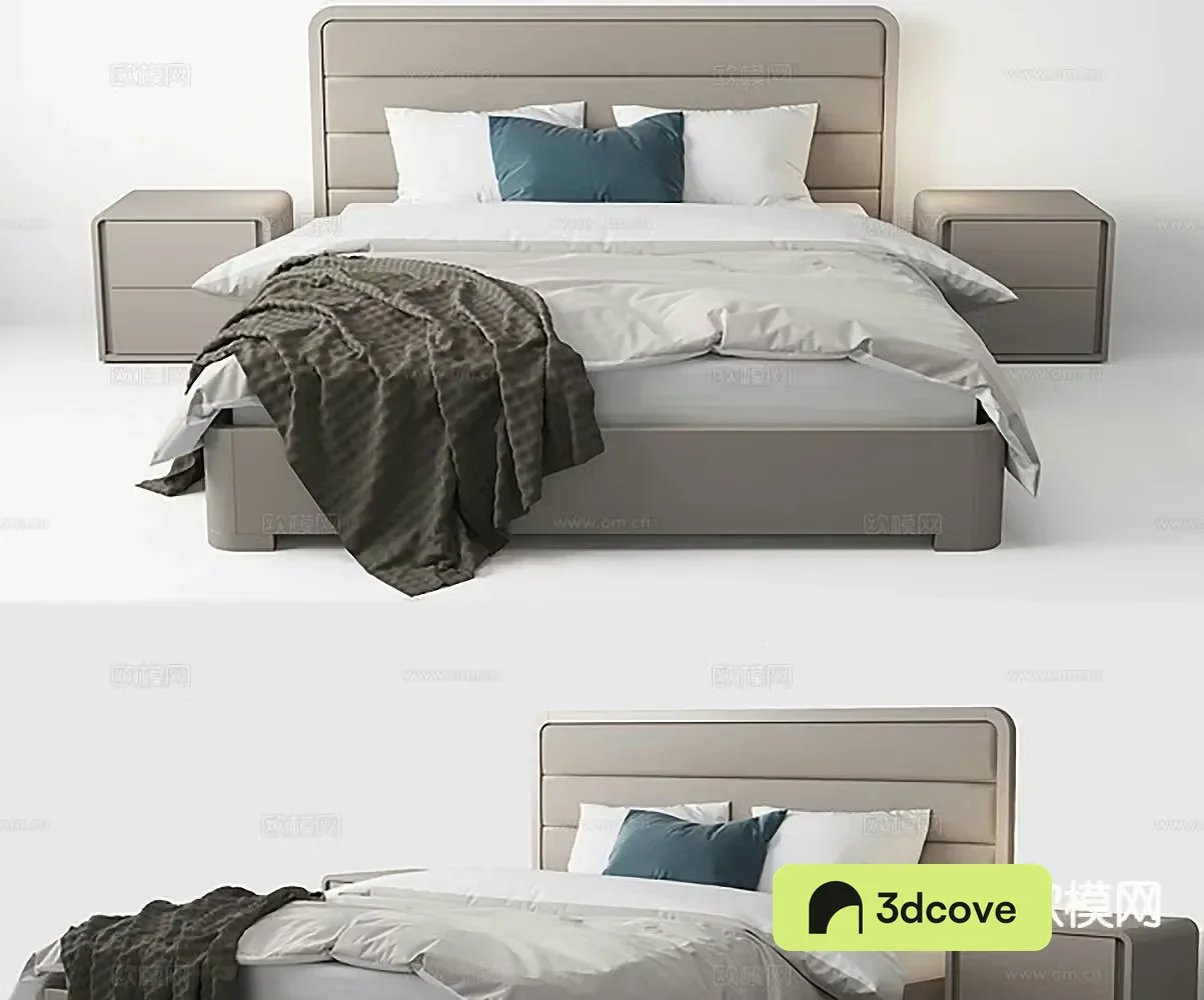 Simple double bed