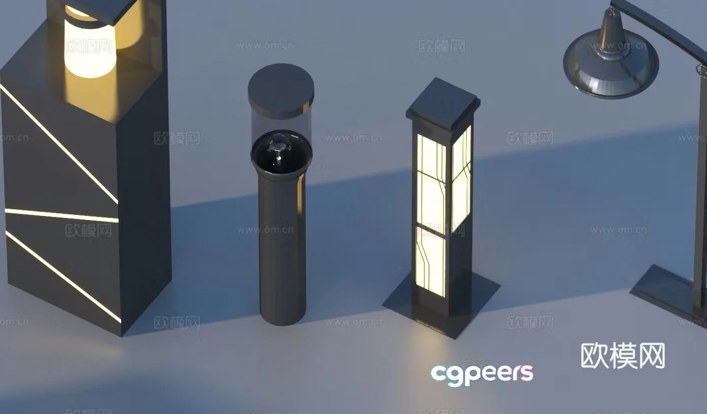 Landscape light lawn light garden light outdoor light 3d model