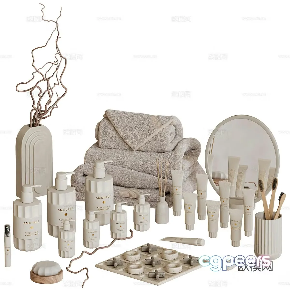 Bathroom small pieces 3D model
