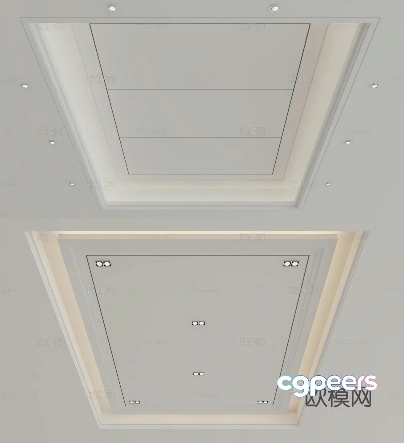 Modern ceiling 3d model