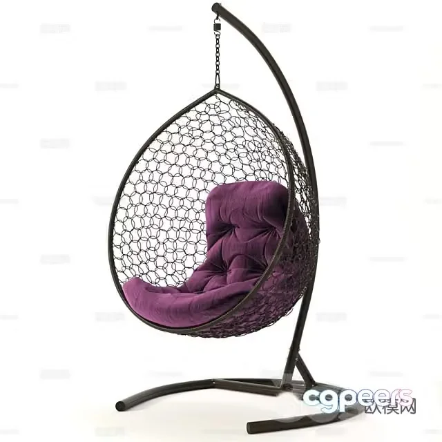 3d model of hanging chair