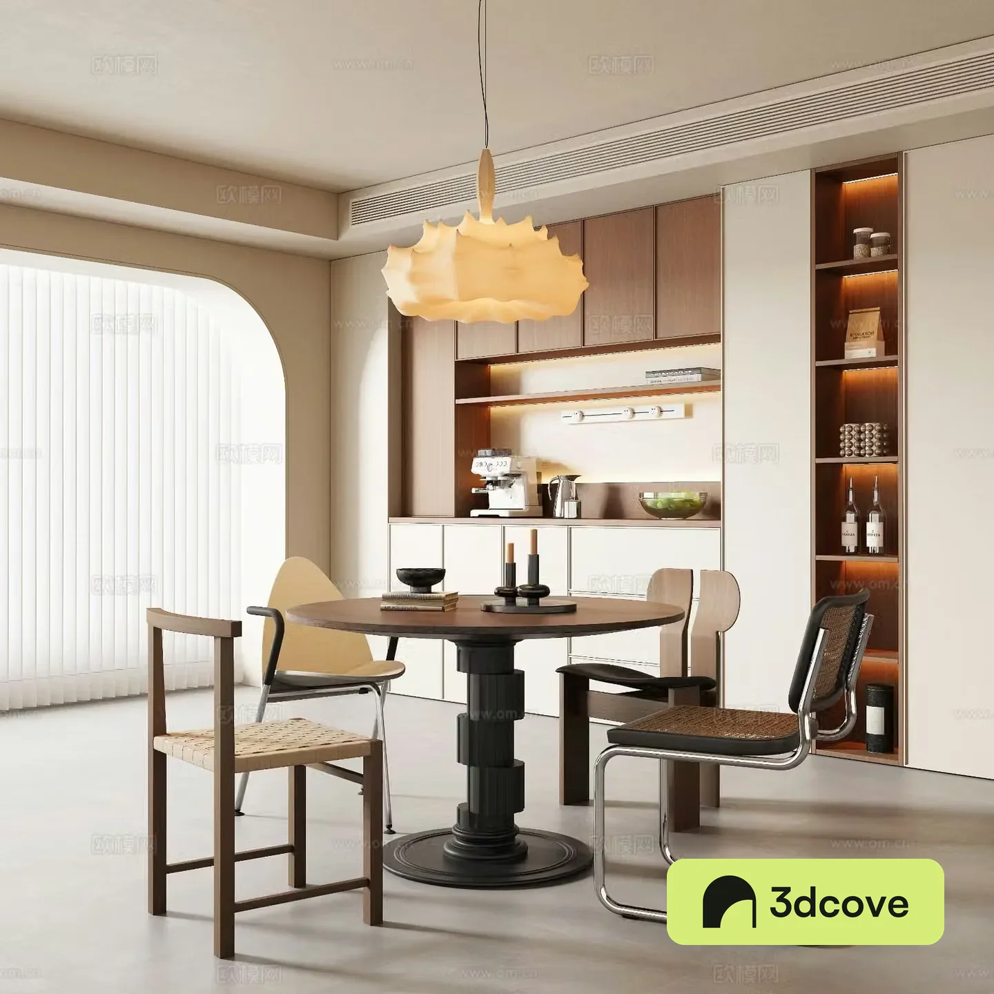Medieval style dining table and chairs