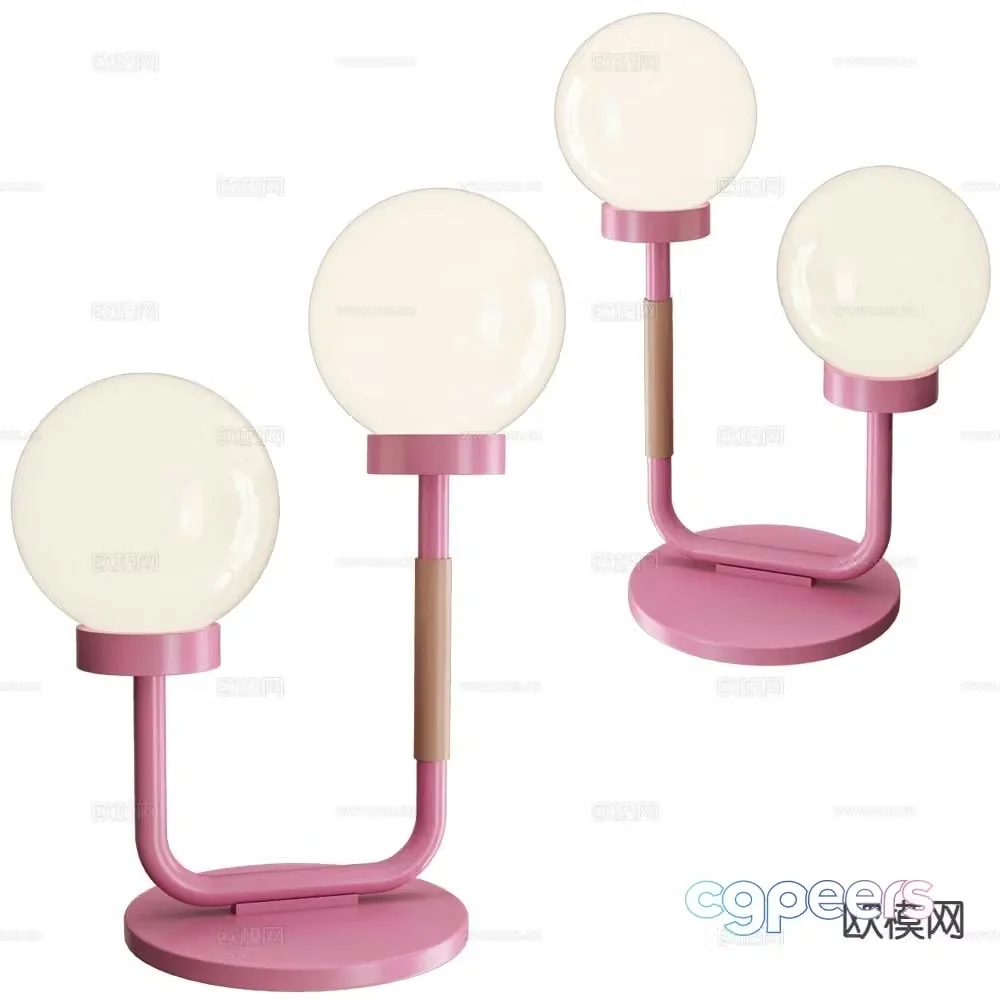 SWEDISH NINJA double-headed table lamp 3d model