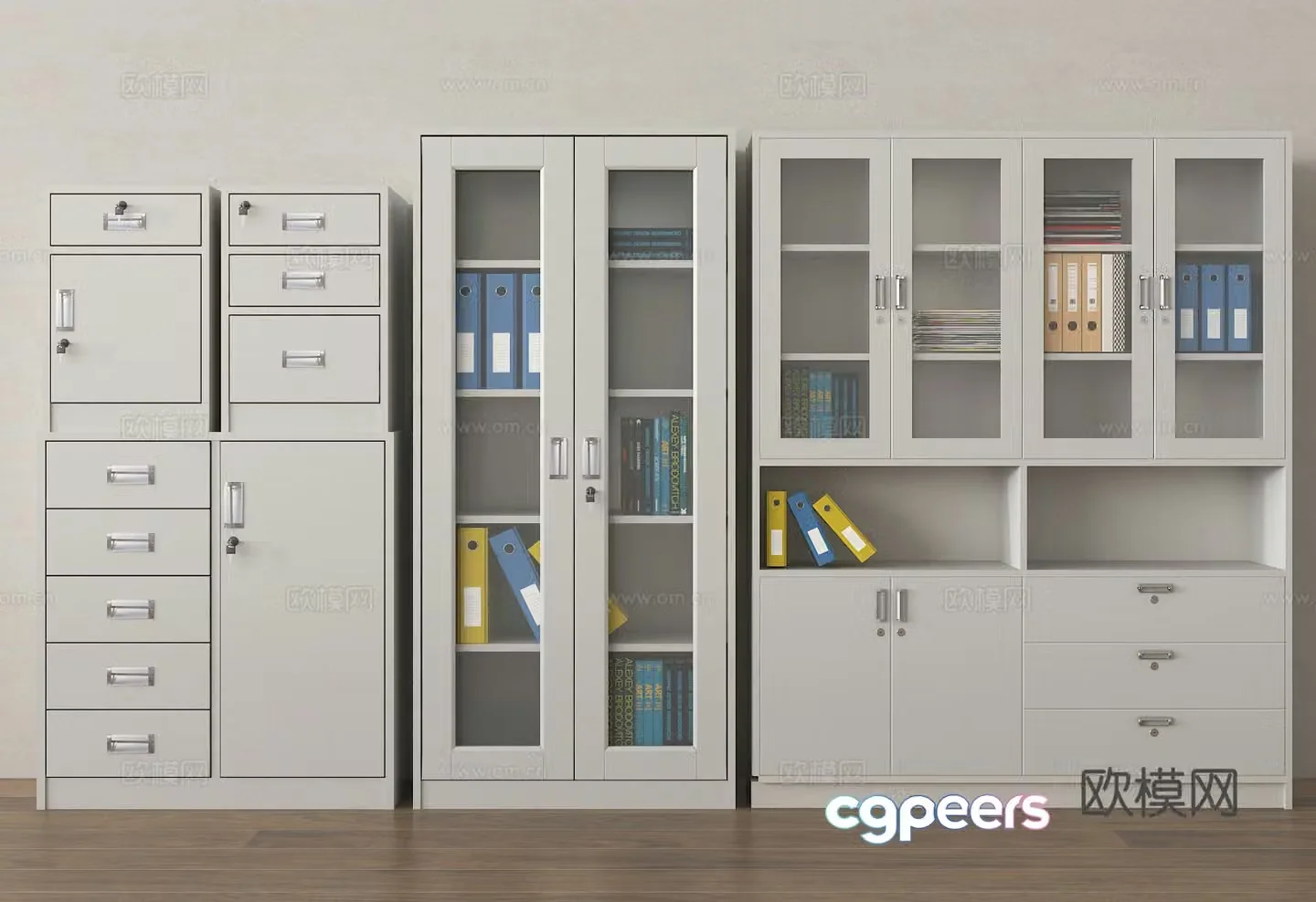 Iron cabinet File cabinet Office cabinet Information cabinet 3D model