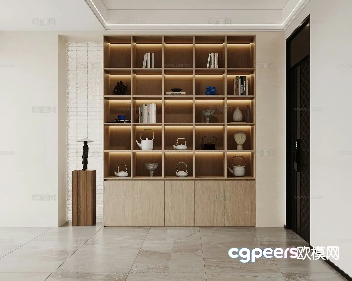 Modern decorative cabinet 3d model