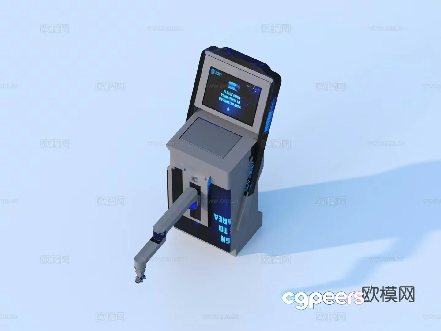 Hardware mechanical parts cabin components 3D model