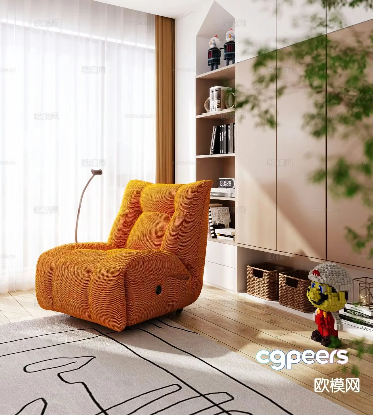 Leisure sofa 3d model