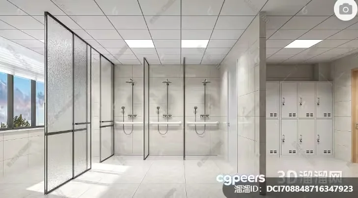 Modern Bathroom 3D Model – 7300 – VRAY Render