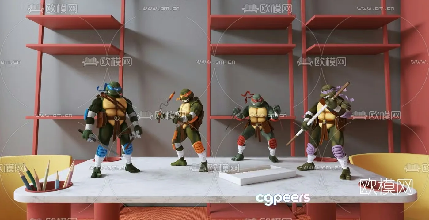 Modern Ninja Turtles toy 3d model