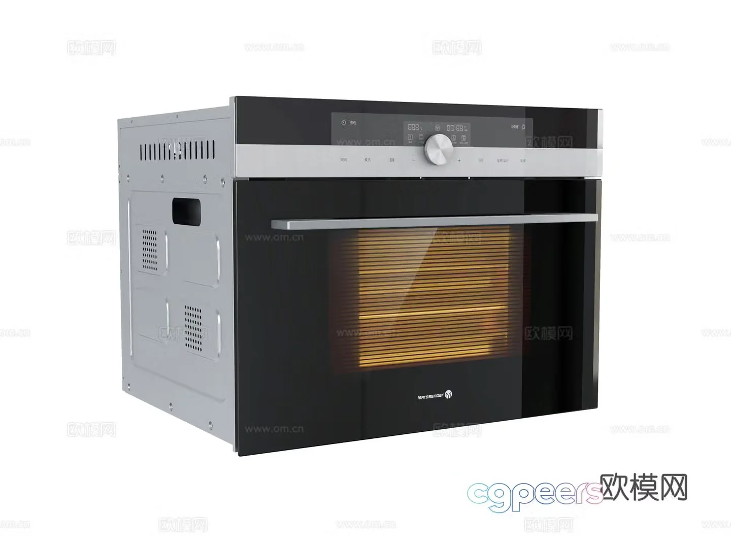 Embedded steam oven 3D model