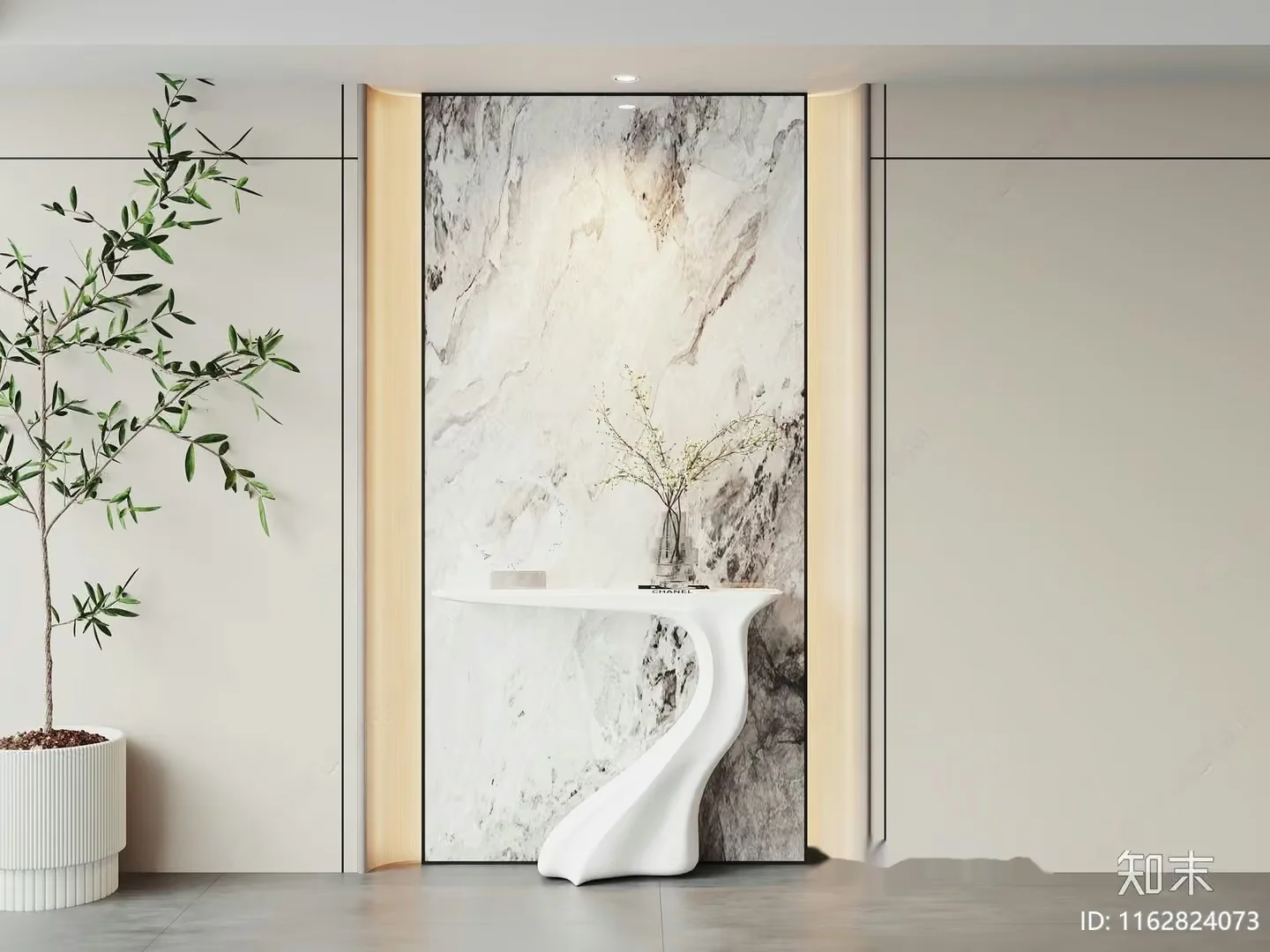 Modern Minimalist Interior Design 3D Model – 13362 – VRAY Render
