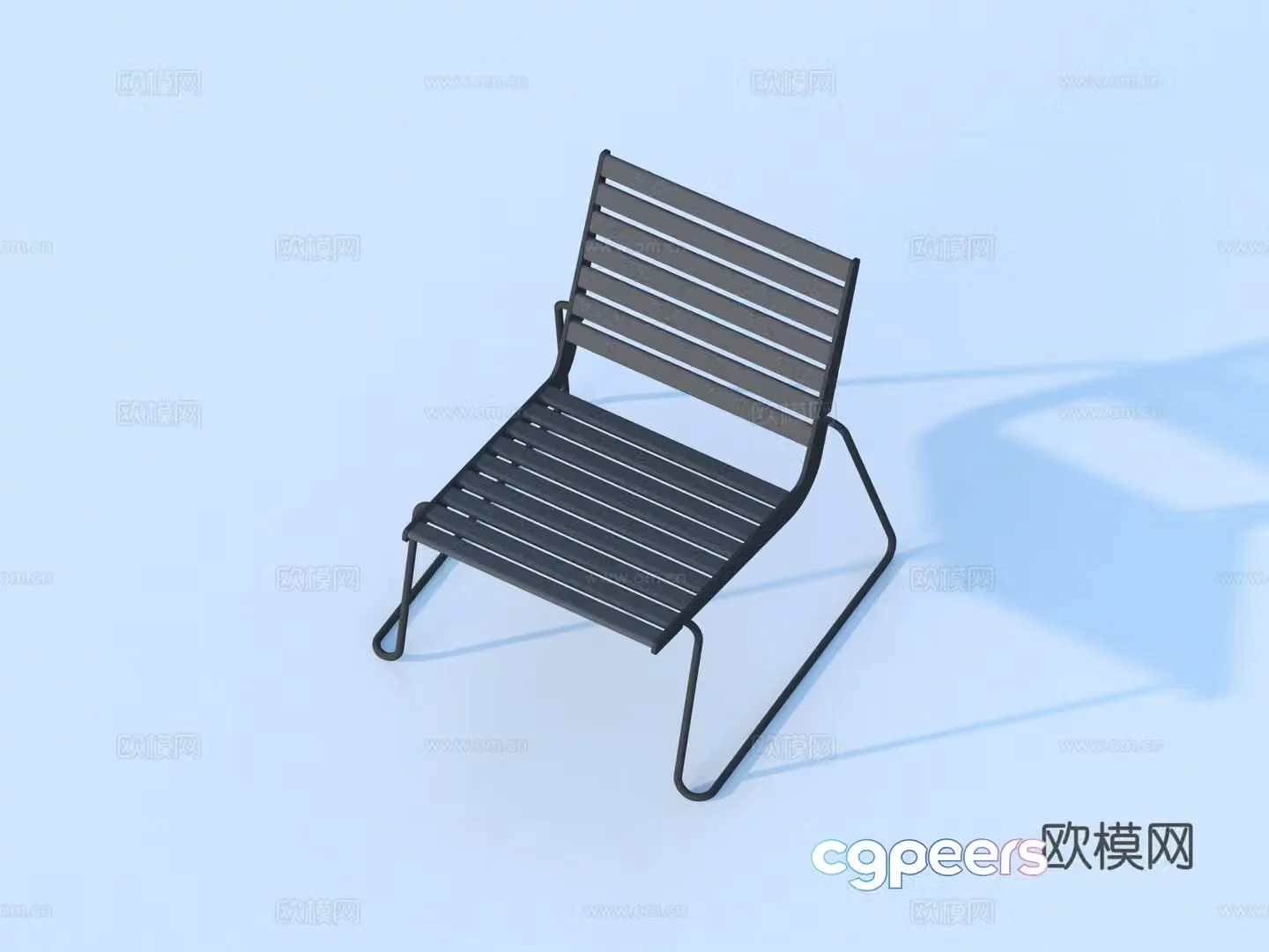 leisure chair seat outdoor chair 3d model