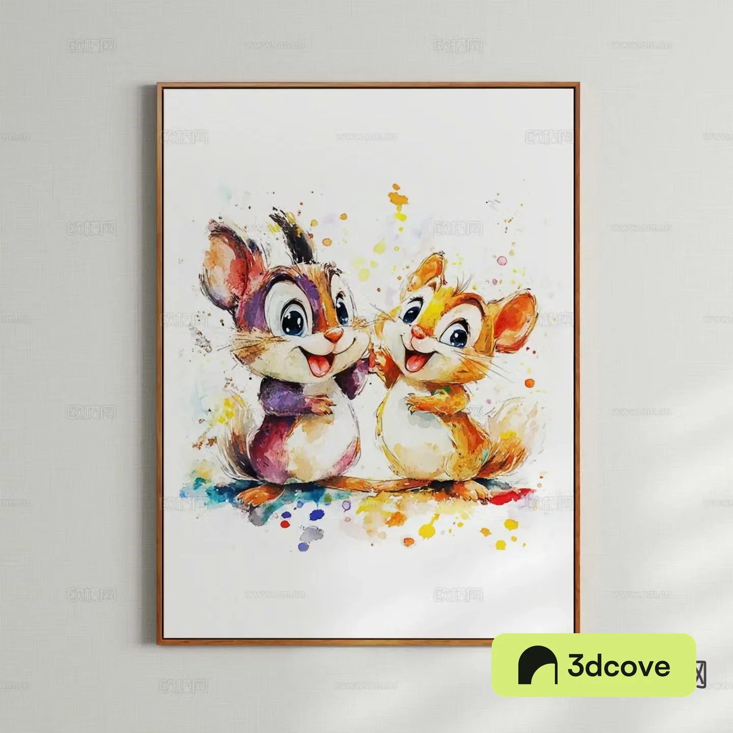 Decorative painting children’s painting cartoon painting hanging painting