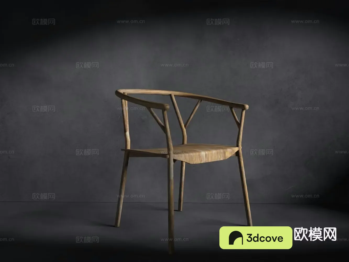 New Chinese style armchair single chair solid wood chair tea chair