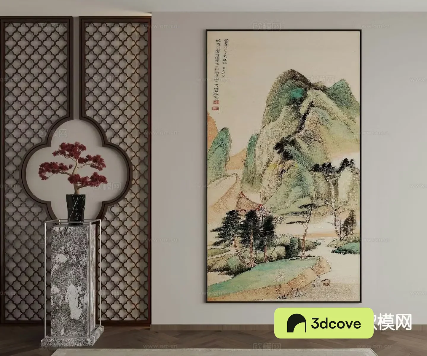 New Chinese style decorative painting landscape painting hanging painting