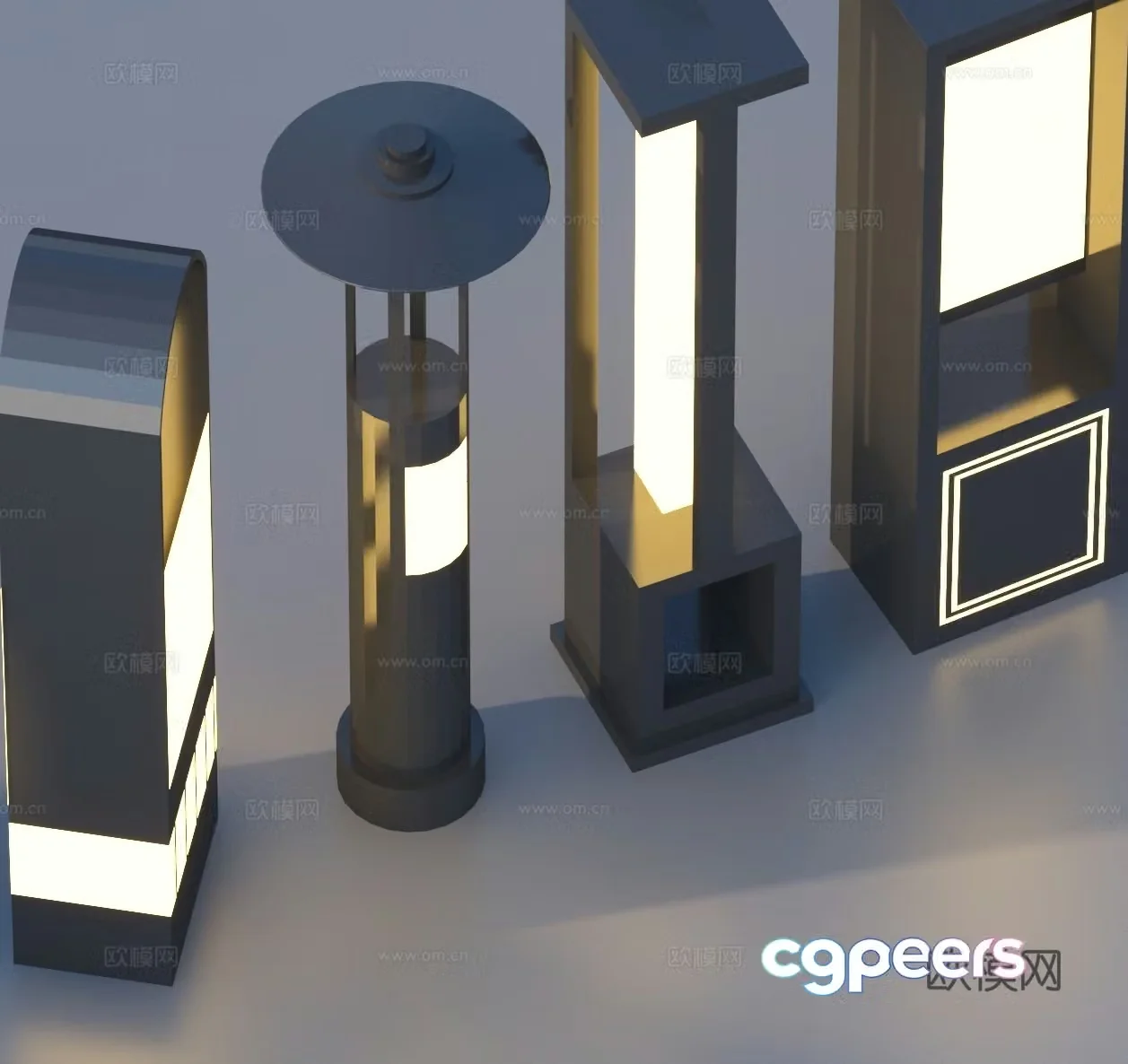 Landscape light lawn light garden light outdoor light 3d model