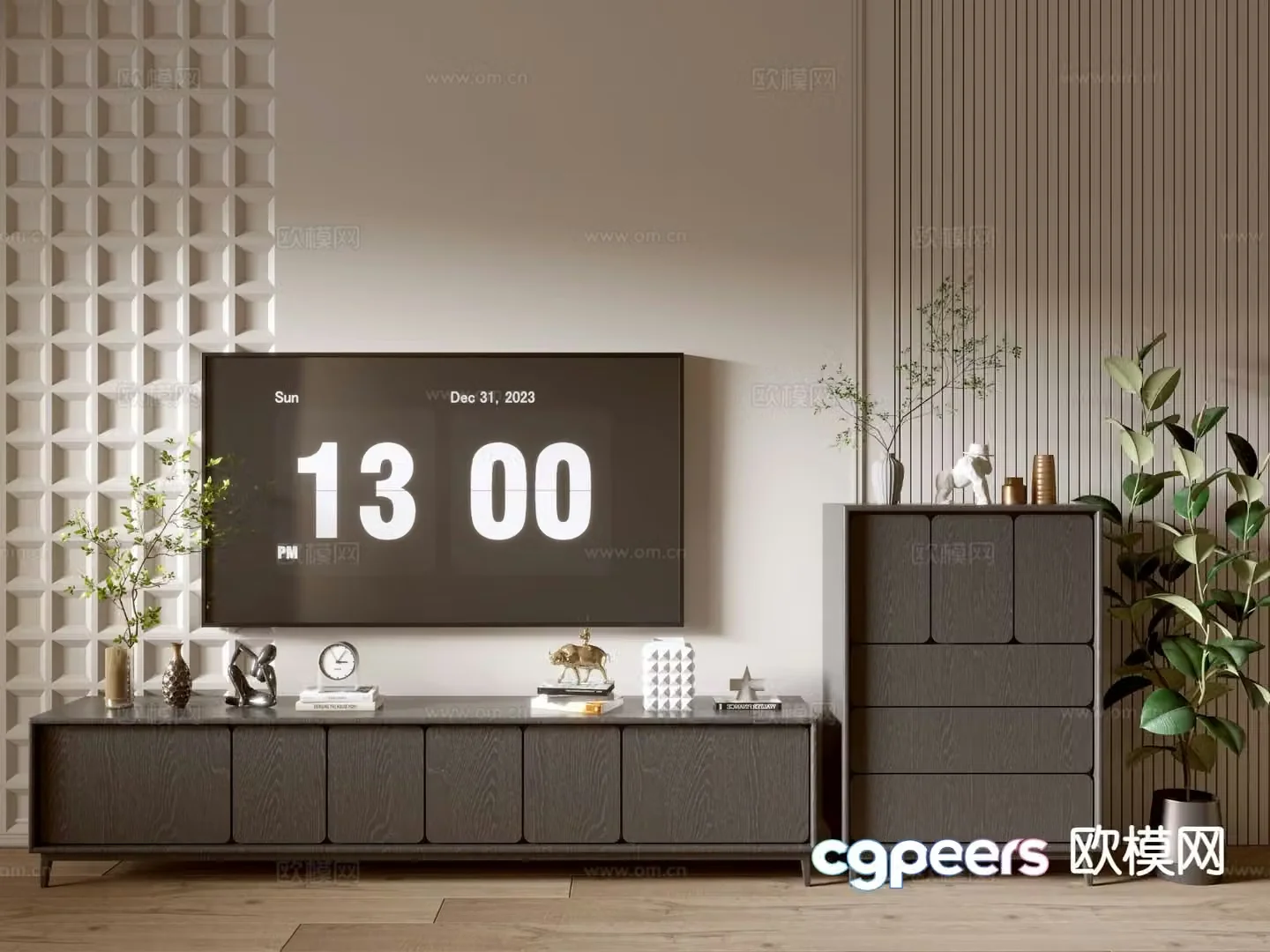 Modern TV cabinet 3d model