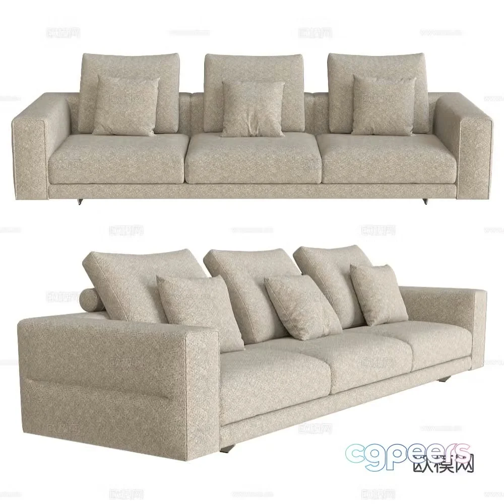 CasaDesús three seater sofa 3d model