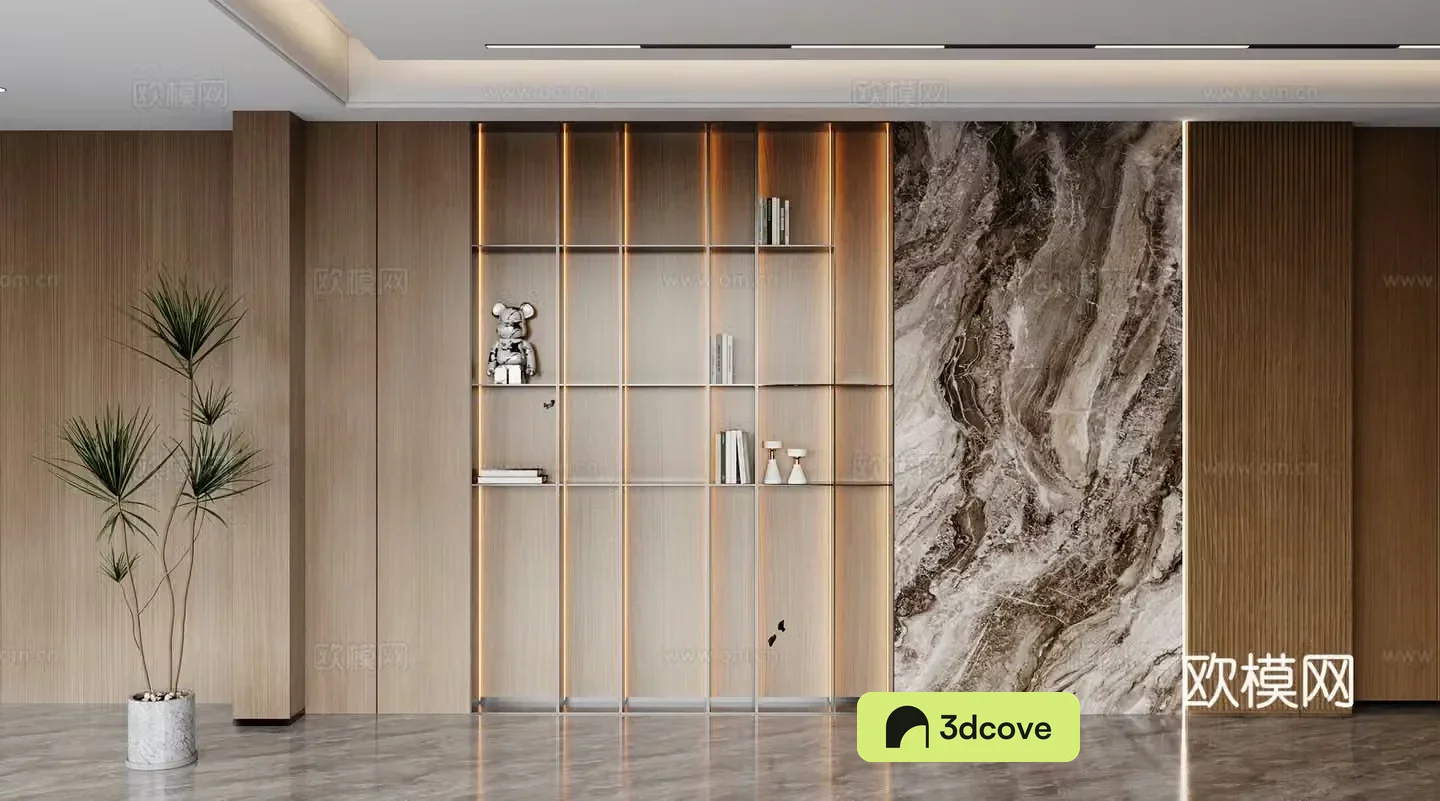 Modern sofa background wall hard bag background wall wood veneer background wall sofa background wall