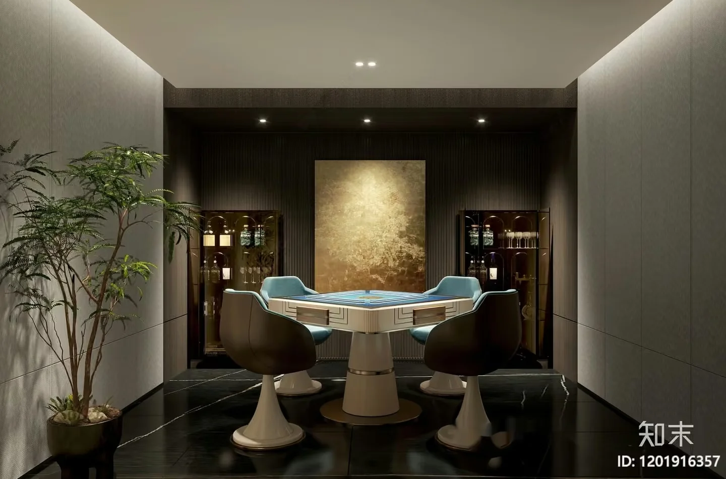 Modern Dining Room 3D Model – 3225 – VRAY Render