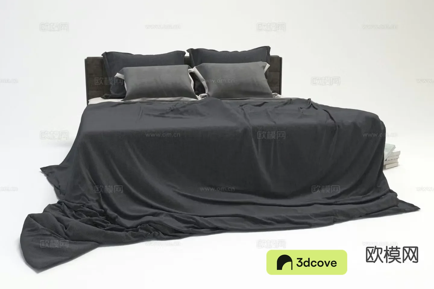 Modern fabric double bed