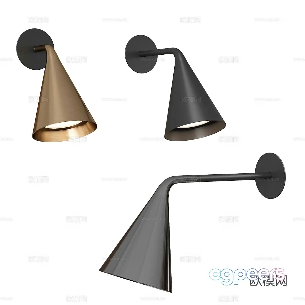 Minimalist wall lamp bedside wall lamp 3d model