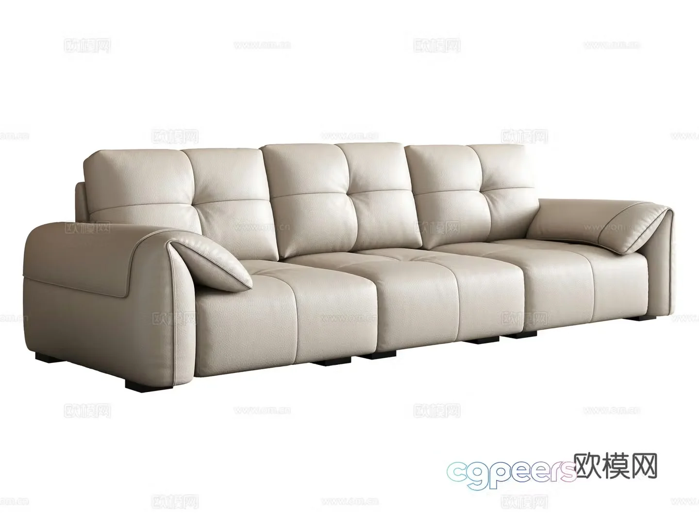 Modern multiplayer sofa 3d model
